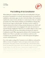 The Drafting of Us Constitution Essay