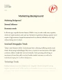 Marketing Background Essay