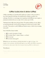Coffee Guide (how to Brew Coffee) Essay