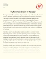 What is My Foremost Dream in Life Essay