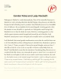 Gender Roles and Lady Macbeth Essay