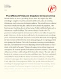 The Effects of Natural Disasters on Economics Essay