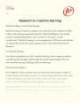 Research on Machine Learning Essay