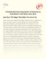 Charlotte Bronte's Description of Maturity as Illustrated in Her Book "Jane Eyre" Essay