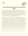 Conflict with Technology in Coon Tree by E. B. White Essay