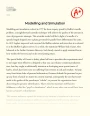 The Use of Modelling and Simulation Methods Essay