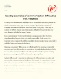 Identify Examples of Communication Difficulties that May Exist Essay