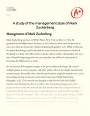 A Study of The Management Style of Mark Zuckerberg Essay