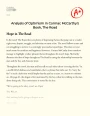 Analysis of Optimism in Cormac Mccarthy’s "The Road" Essay
