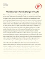 500-word on Behavior Change: Things I Would Like to Change About Myself Essay