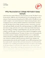 Why Neuroscience Major is a Perfect Choice for Me Essay
