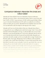 Comparison Between Alexander The Great and Julius Caesar Essay