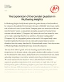 The Exploration of The Gender Question in Wuthering Heights Essay