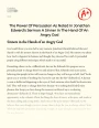 The Power of Persuasion as Noted in Jonathan Edwards's Sermon a Sinner in The Hand of an Angry God Essay