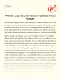 World Hunger Solution: Global Goal Called 'Zero Hunger' Essay