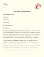 Review of The Weather and Climate in Houston Essay
