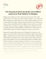 The Theories of Emile Durkheim and Clifford Geertz and Their Relation to Religion Essay