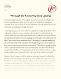 "Through The Tunnel" by Doris Lessing Essay