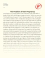 Teen Pregnancy - a Growing Problem in The United States Essay