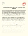 College Life: a Journey of Self-discovery and Learning Essay