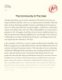 The Community in "The Giver" Essay