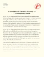 The Impact of The Rite of Spring on Contemporary Dance Essay