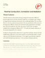 Thermal Conduction, Convection and Radiation Essay