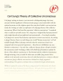 Carl Jung’s Theory of Collective Unconscious Essay