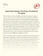 Dead Poets Society: The Power of Individual Thoughts Essay