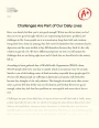 Challenges Are Part of Our Daily Lives Essay