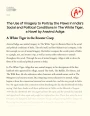"The White Tiger": Analysis of The Use of Animal Imagery as a Social Commentary Essay